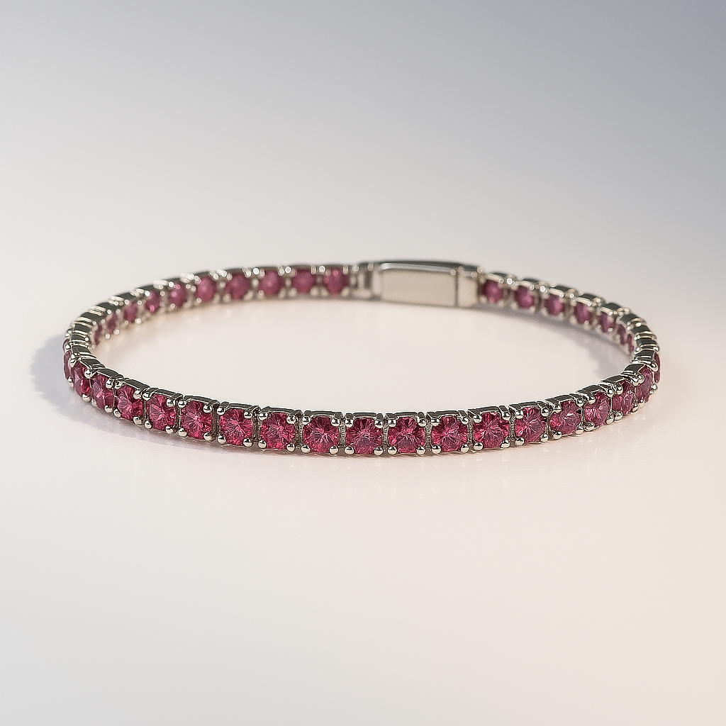 Rosé Radiance Tennis Bracelet