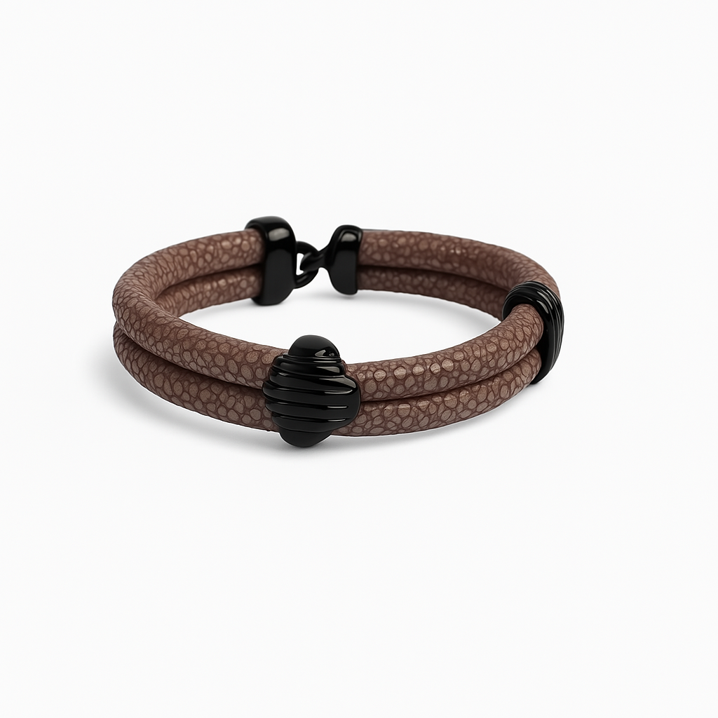 Celeste Luxe Stingray Bracelet -Espresso Luxe