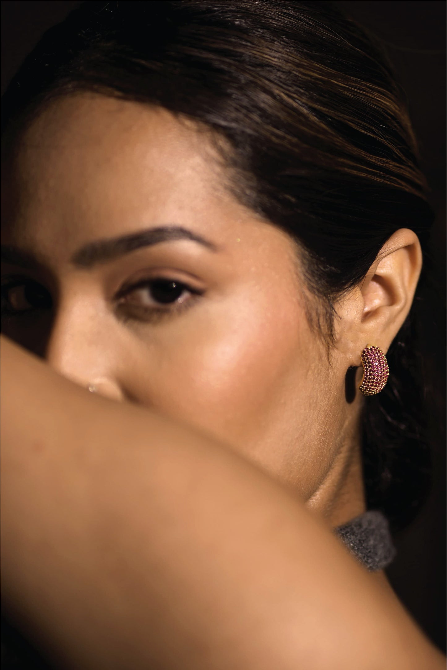 Sparkling Huggie Earrings