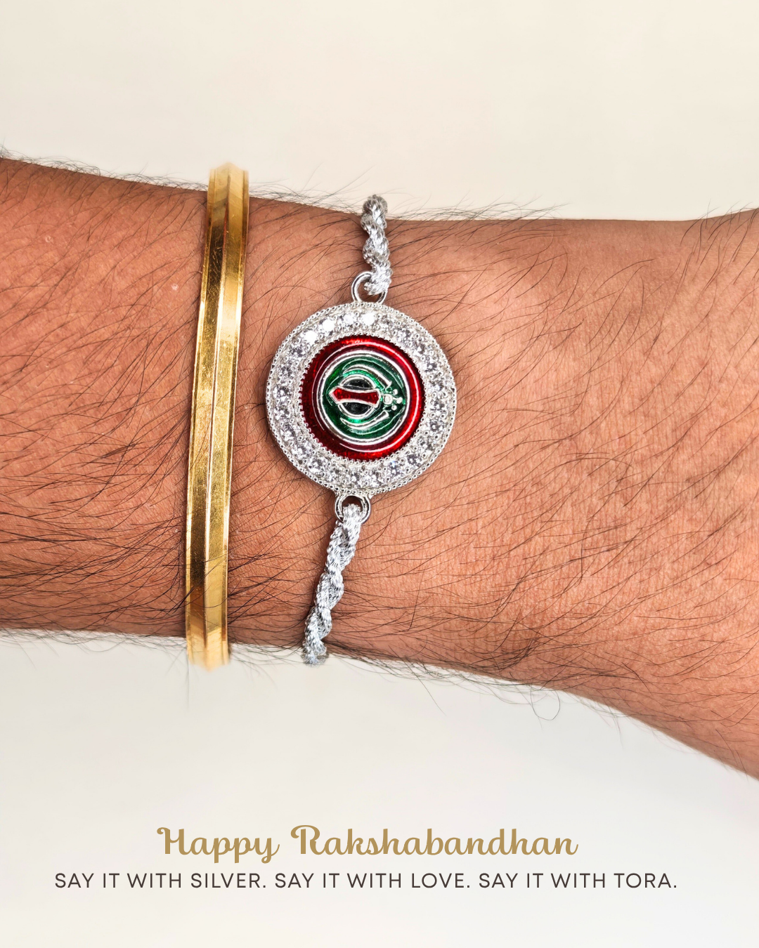 Tora Khanda Enamel Rakhi
