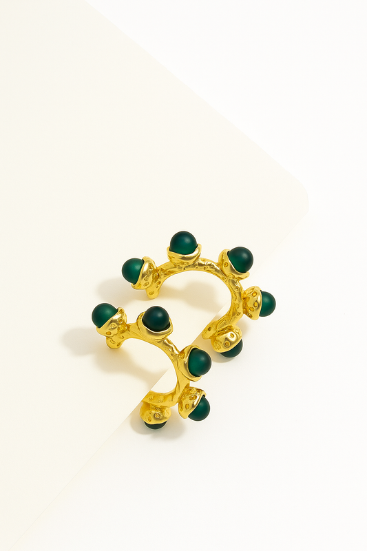 Emerald Bloom Earrings