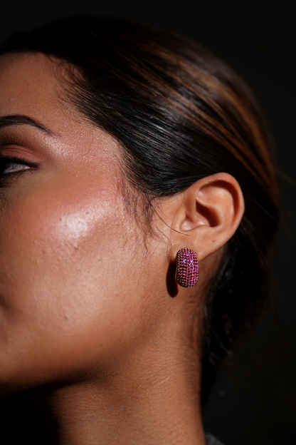 Sparkling Huggie Earrings