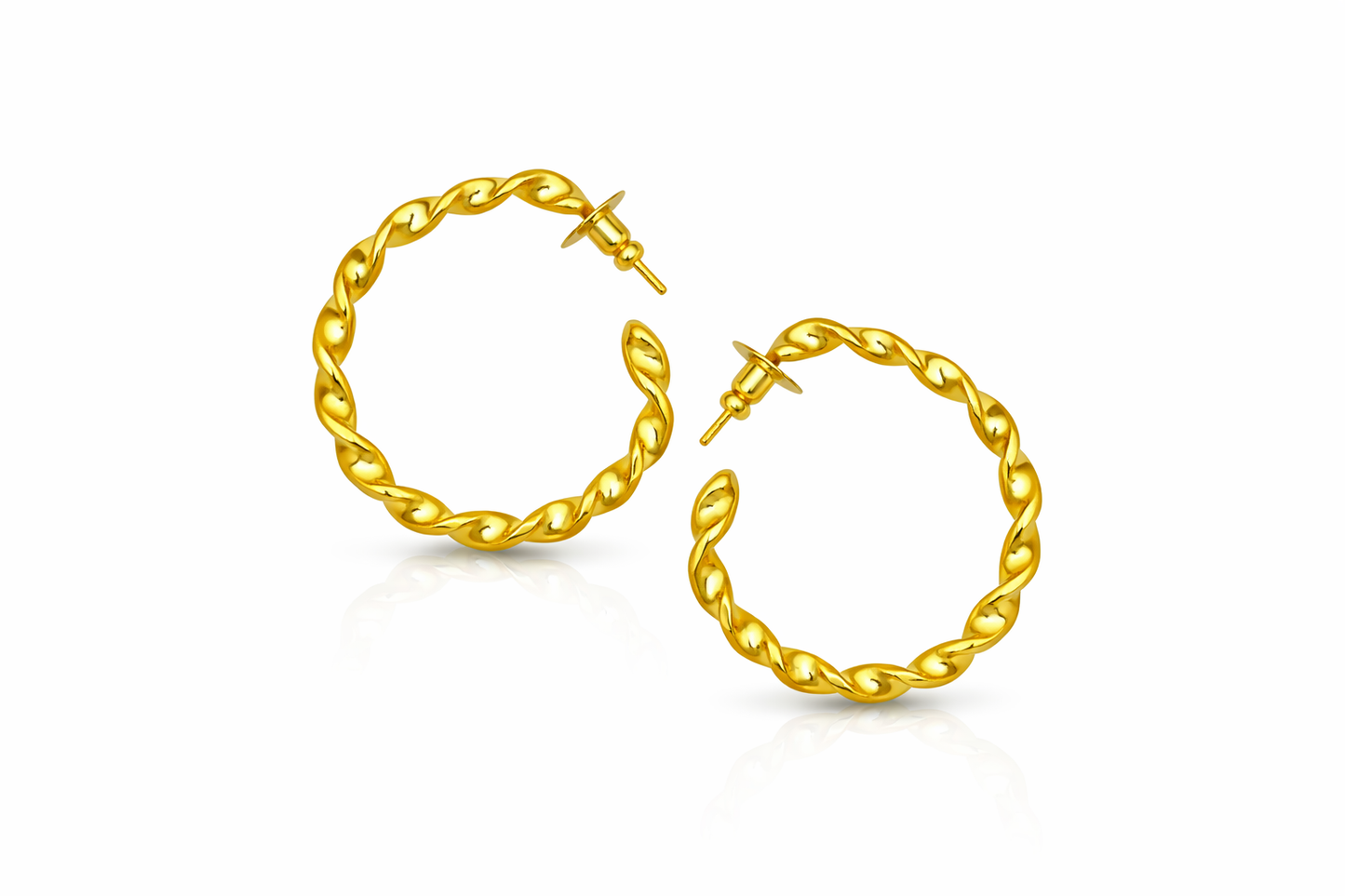 Spiral Chic Hoops